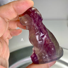 Load image into Gallery viewer, Fluorite dog /fluorite carvings