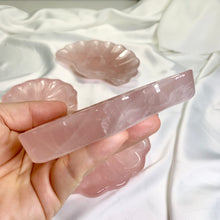 Load image into Gallery viewer, Rose quartz bowl/ rose quartz shell plate