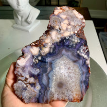 Load image into Gallery viewer, Top quality - blue flower agate slab / blue flower agate slice