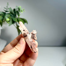 Load image into Gallery viewer, Hematoid Quartz Cluster with Secondary Crystal | Red Iron Included Quartz Point