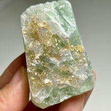 Load image into Gallery viewer, Golden Barite on Green Fluorite Crystal Specimen | Jiangxi, China