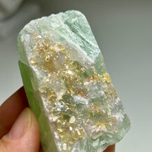 Load image into Gallery viewer, Golden Barite on Green Fluorite Crystal Specimen | Jiangxi, China