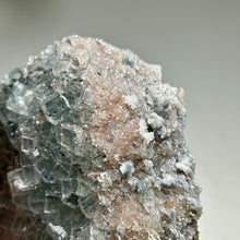 Load image into Gallery viewer, Xianghualing Fluorite with Quartz | Pale Blue Cubic Crystals | Hunan, China