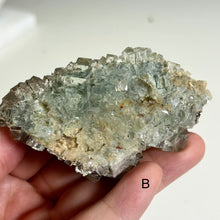 Load image into Gallery viewer, Glassy Moss Fluorite on Matrix | Natural Green Fluorite Crystal | Mineral Specimen | Home Decor | A or B