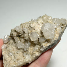 Load image into Gallery viewer, White Calcite Cluster on Matrix — Natural Crystal Plate for Home Decor and Healing Energy