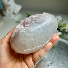 Load image into Gallery viewer, Top quality – Light lavender amethyst geode from Uruguay with sparkling druzy