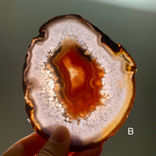 Load image into Gallery viewer, Rare - Hand pick Brazilian agate slabs and slices / agate slabs with druzy