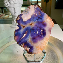 Load image into Gallery viewer, Top quality - blue flower agate slab/ slice