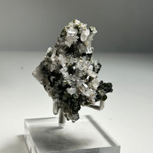 Load image into Gallery viewer, Natural Quartz Crystal Cluster with Green Epidote on Matrix | Sculptural Mineral Specimen | China