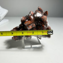 Load image into Gallery viewer, Red Hematite Included Quartz Cluster — Natural Red Phantom Crystal for Collection and Home Decor