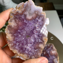 Load image into Gallery viewer, Top quality - pink amethyst flower agate slab/slice