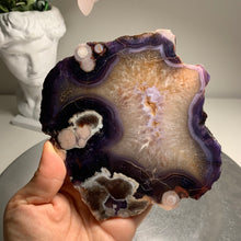 Load image into Gallery viewer, Top quality- blue flower agate slab/slice( natural color)