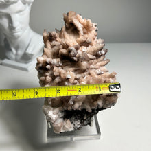 Load image into Gallery viewer, Large Pink Calcite Cluster with Dogtooth Crystals and Frosty Sparkling Matrix|Natural Mineral Decor and Heart Chakra Healing