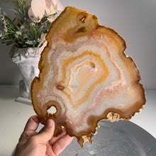 Load image into Gallery viewer, High quality - Druzy agate slice / slab from Brazil