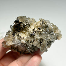 Load image into Gallery viewer, Sphalerite, Pyrite & Calcite Cluster – Rare Golden Crystal Mineral for Energy, Protection & Home Decor
