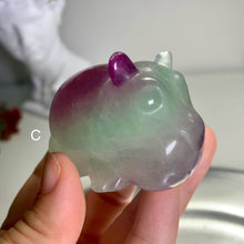 Load image into Gallery viewer, High quality - fluorite turtle/fluorite hippopotamus