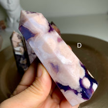 Load image into Gallery viewer, Rare - high quality blue flower agate towers / points