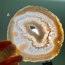 Load image into Gallery viewer, Rare - Hand pick Brazilian agate slabs and slices / agate slabs with druzy