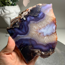 Load image into Gallery viewer, Top quality- blue flower agate slab/slice (natural color)