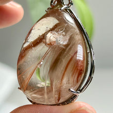 Load image into Gallery viewer, Pink Rutilated Quartz Pendant Necklace | One of a Kind Crystal Gift