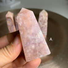 Load image into Gallery viewer, High quality- pink amethyst flower agate tower /point