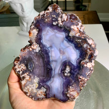 Load image into Gallery viewer, Top quality - blue flower agate slab / blue flower agate slice