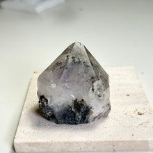Load image into Gallery viewer, Garden Quartz Crystal | Sichuan China | Natural Lodolite Quartz with Green Inclusions | Raw Quartz Point Specimen
