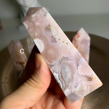 Load image into Gallery viewer, High quality- pink amethyst flower agate tower/ point