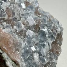 Load image into Gallery viewer, Frosted Blue Fluorite Plate – Natural Cubic Fluorite Crystal Cluster for Home Decor and Mineral Collection