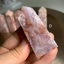 Load image into Gallery viewer, High quality- pink amethyst flower agate tower /point