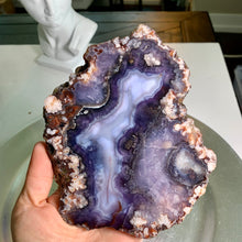 Load image into Gallery viewer, Top quality - blue flower agate slab / blue flower agate slice