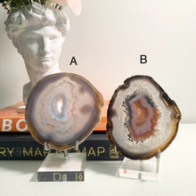 Load image into Gallery viewer, Rare - Hand pick Brazilian agate slabs and slices / agate slabs with druzy