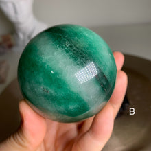 Load image into Gallery viewer, Rare - Top quality green strawberry druzy sphere
