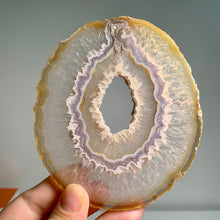 Load image into Gallery viewer, Rare - Hand pick Brazilian agate slice set  (4 pieces) / agate slabs and slices with druzy