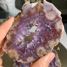 Load image into Gallery viewer, Top quality - pink amethyst flower agate slab/slice