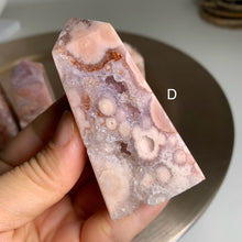 Load image into Gallery viewer, High quality - pink amethyst flower agate towers / points