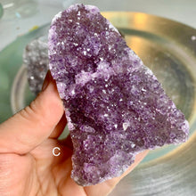 Load image into Gallery viewer, Top quality - rainbow amethyst tower from Uruguay / colorful amethyst druzy towers