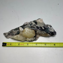 Load image into Gallery viewer, Self - stand Dogtooth calcite with fluorite on matrix