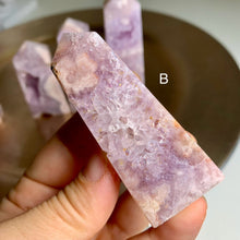 Load image into Gallery viewer, High quality - pink amethyst flower agate druzy towers