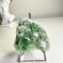 Load image into Gallery viewer, Large Green Nipple Fluorite with Clear Crystal Growth Rare Raw Fluorite Cluster Frosted Edge Mineral Specimen