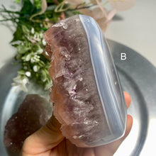 Load image into Gallery viewer, High quality- druzy rainbow /colorful amethyst from Uruguay
