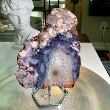Load image into Gallery viewer, Top quality - blue flower agate slab / blue flower agate slice