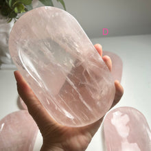 Load image into Gallery viewer, High Quality Rose Quartz Display Plate — Polished Pink Crystal Tray for Jewelry, Rituals & Home Décor
