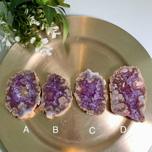 Load image into Gallery viewer, Top quality - pink amethyst flower agate slab/slice