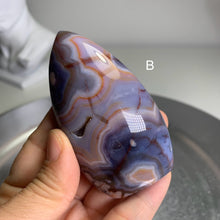Load image into Gallery viewer, Rare - top quality blue flower agate flame