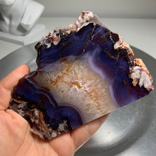Load image into Gallery viewer, Top quality - blue flower agate slab/ slice ( natural color)