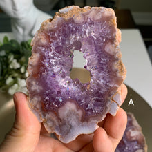 Load image into Gallery viewer, Top quality - pink amethyst flower agate slab/slice