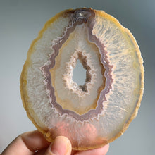 Load image into Gallery viewer, Rare - Hand pick Brazilian agate slice set  (4 pieces) / agate slabs and slices with druzy