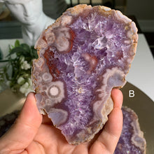 Load image into Gallery viewer, Top quality - pink amethyst flower agate slab/slice