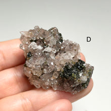 Load image into Gallery viewer, Natural Quartz Crystal Cluster with Green Epidote on Matrix | Raw Mineral Specimens from China